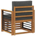 Canapea de exterior Lemn de acacia solid și poliester natural - WALTI WALTI