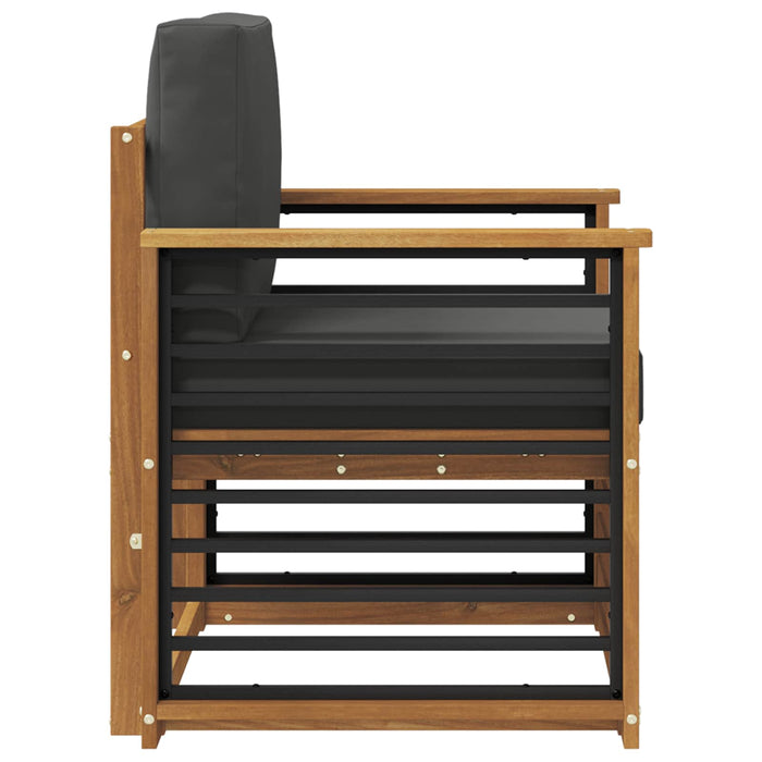 Canapea de exterior Lemn de acacia solid și poliester natural - WALTI WALTI