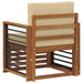 Canapea de exterior Lemn de acacia solid și poliester natural - WALTI WALTI