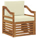 Canapea de exterior Lemn de acacia solid și poliester natural - WALTI WALTI