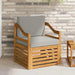Canapea de exterior Lemn de acacia solid și poliester natural - WALTI WALTI