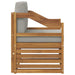 Canapea de exterior Lemn de acacia solid și poliester natural - WALTI WALTI