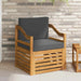 Canapea de exterior Lemn de acacia solid și poliester natural - WALTI WALTI