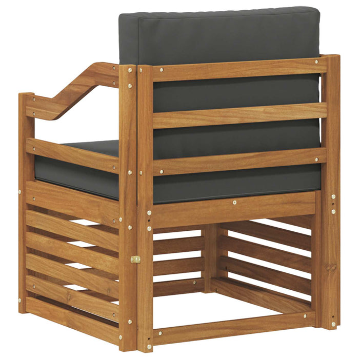 Canapea de exterior Lemn de acacia solid și poliester natural - WALTI WALTI