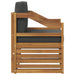 Canapea de exterior Lemn de acacia solid și poliester natural - WALTI WALTI