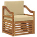 Canapea de exterior Lemn de acacia solid și poliester natural - WALTI WALTI