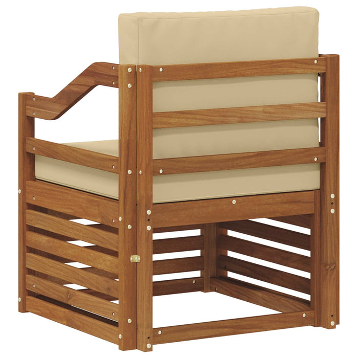 Canapea de exterior Lemn de acacia solid și poliester natural - WALTI WALTI