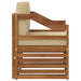Canapea de exterior Lemn de acacia solid și poliester natural - WALTI WALTI