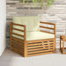 Sofa cu Brațe Lemn de acacia solid și poliester natural - WALTI WALTI