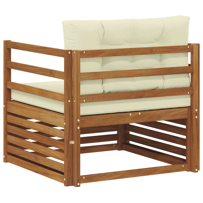 Sofa cu Brațe Lemn de acacia solid și poliester natural - WALTI WALTI