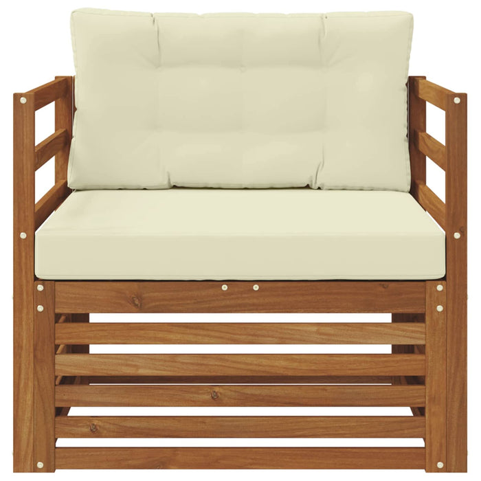 Sofa cu Brațe Lemn de acacia solid și poliester natural - WALTI WALTI