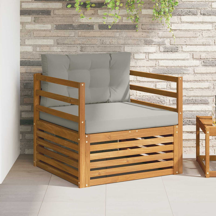 Sofa cu Brațe Lemn de acacia solid și poliester natural - WALTI WALTI