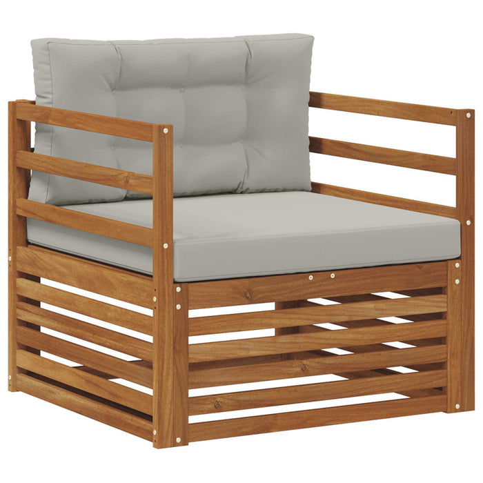Sofa cu Brațe Lemn de acacia solid și poliester natural - WALTI WALTI