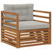 Sofa cu Brațe Lemn de acacia solid și poliester natural - WALTI WALTI