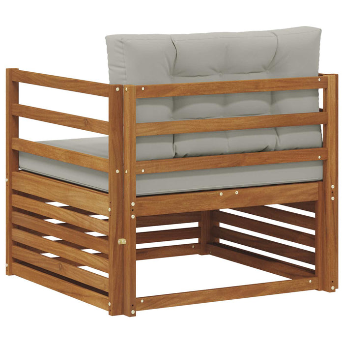 Sofa cu Brațe Lemn de acacia solid și poliester natural - WALTI WALTI