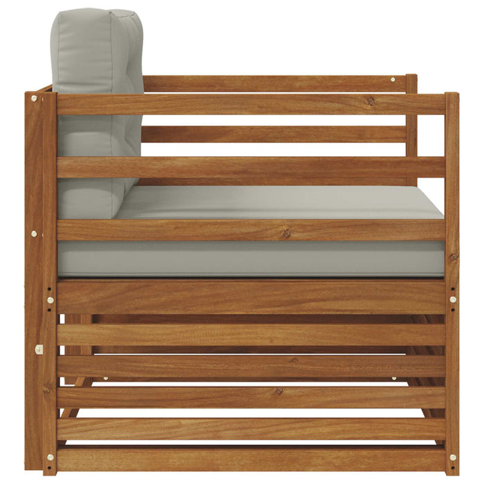 Sofa cu Brațe Lemn de acacia solid și poliester natural - WALTI WALTI