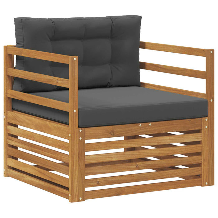 Sofa cu Brațe Lemn de acacia solid și poliester natural - WALTI WALTI