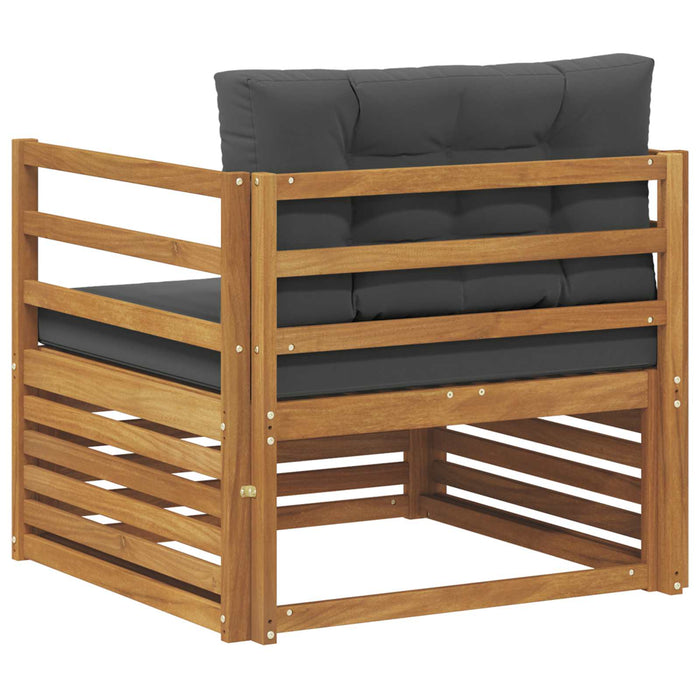 Sofa cu Brațe Lemn de acacia solid și poliester natural - WALTI WALTI