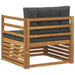 Sofa cu Brațe Lemn de acacia solid și poliester natural - WALTI WALTI