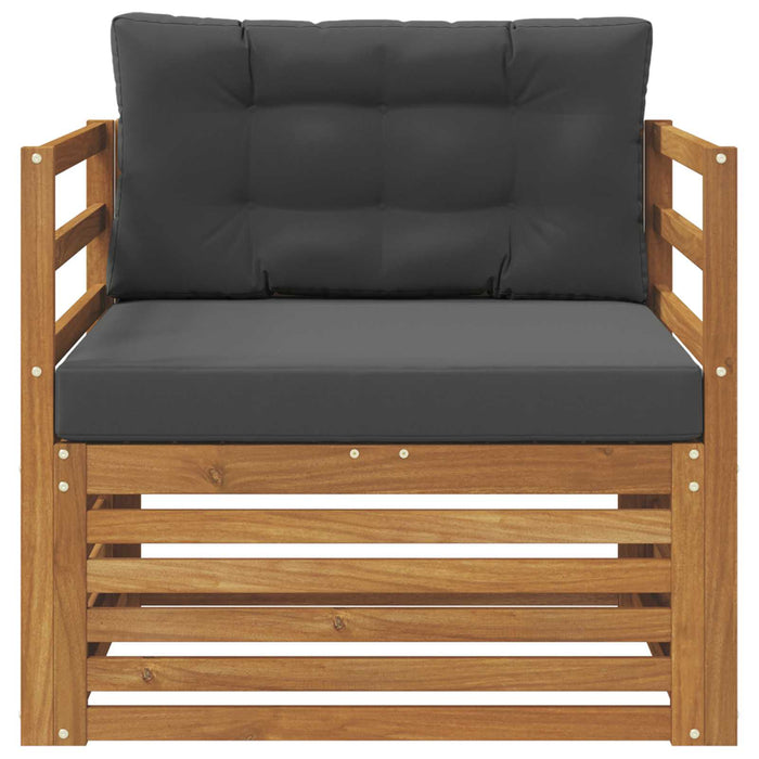 Sofa cu Brațe Lemn de acacia solid și poliester natural - WALTI WALTI