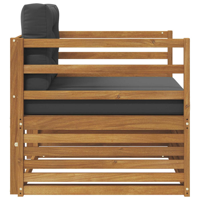 Sofa cu Brațe Lemn de acacia solid și poliester natural - WALTI WALTI