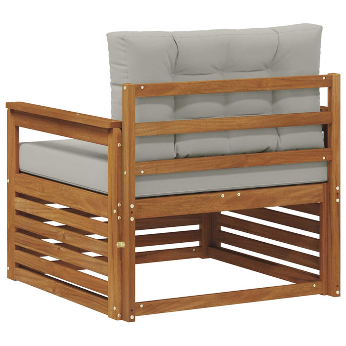 Sofa cu Brațe Lemn de acacia solid și poliester natural - WALTI WALTI