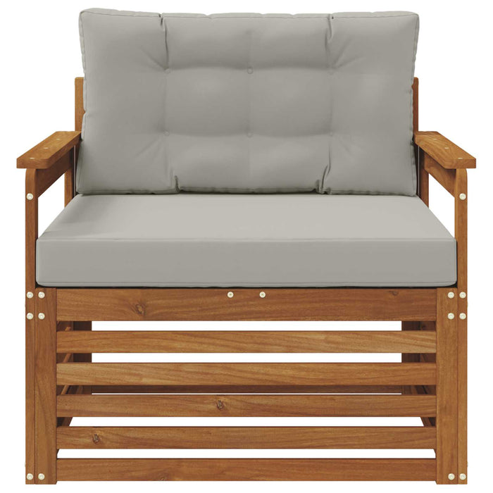 Sofa cu Brațe Lemn de acacia solid și poliester natural - WALTI WALTI