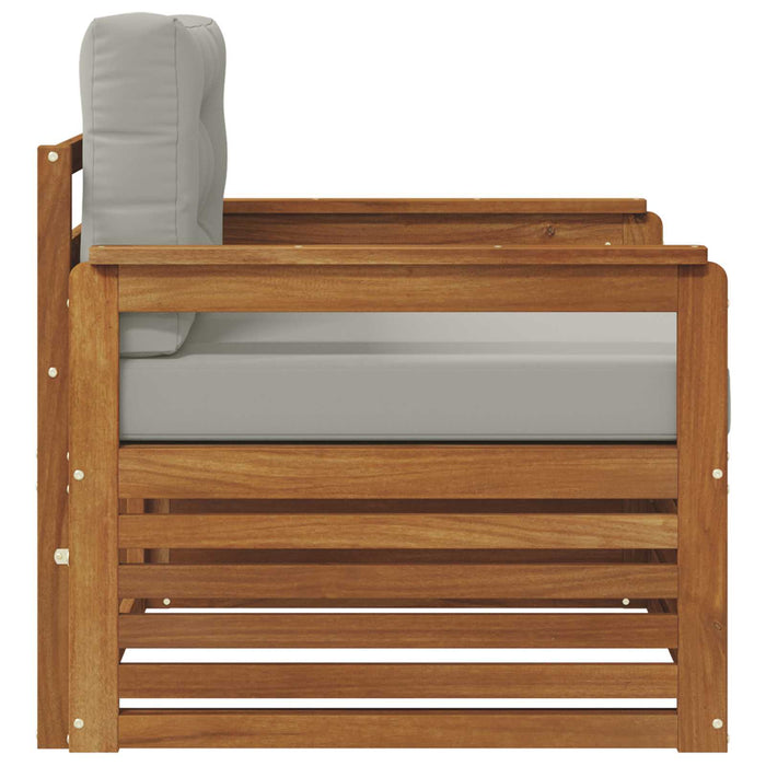 Sofa cu Brațe Lemn de acacia solid și poliester natural - WALTI WALTI