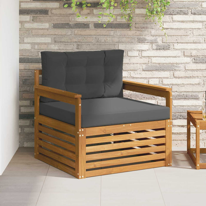 Sofa cu Brațe Lemn de acacia solid și poliester natural - WALTI WALTI