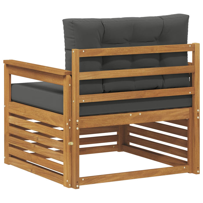 Sofa cu Brațe Lemn de acacia solid și poliester natural - WALTI WALTI