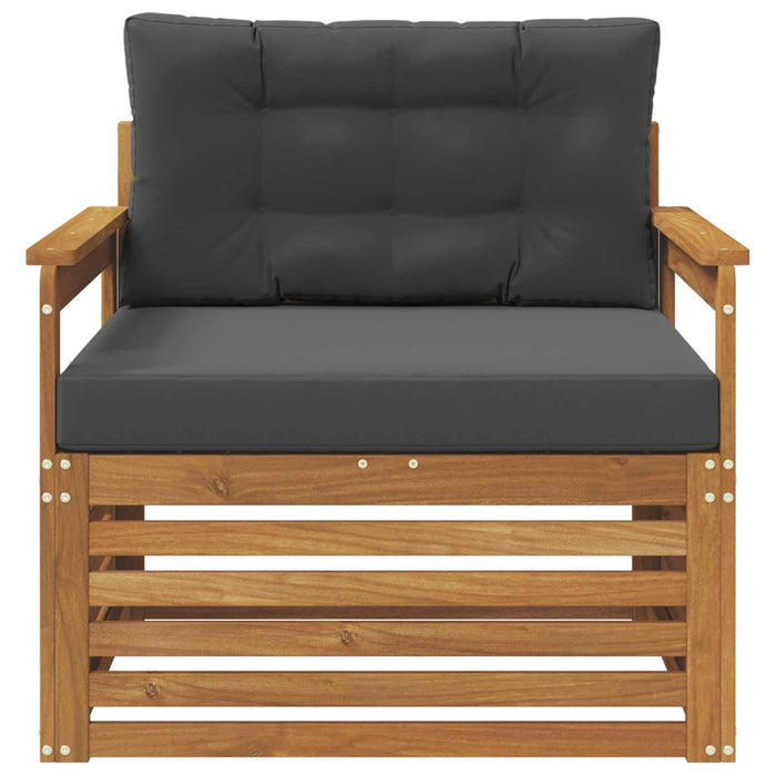 Sofa cu Brațe Lemn de acacia solid și poliester natural - WALTI WALTI