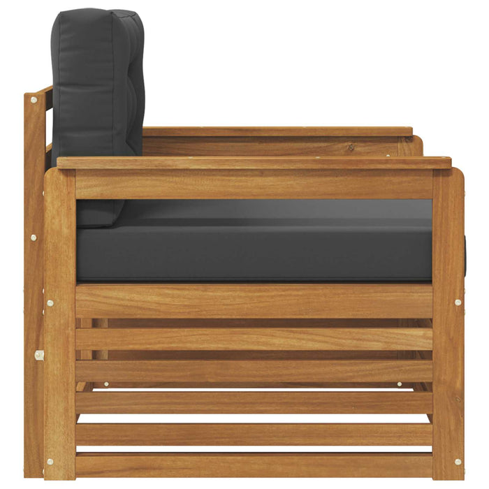 Sofa cu Brațe Lemn de acacia solid și poliester natural - WALTI WALTI