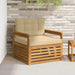 Sofa cu Brațe Lemn de acacia solid și poliester natural - WALTI WALTI