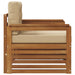 Sofa cu Brațe Lemn de acacia solid și poliester natural - WALTI WALTI
