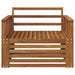 2 Bucată Sofa cu Brațe Lemn Solid de Acacia natural - WALTI WALTI
