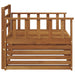 2 Bucată Sofa cu Brațe Lemn Solid de Acacia natural - WALTI WALTI