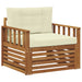 Sofa cu Brațe Lemn de acacia solid și poliester natural - WALTI WALTI