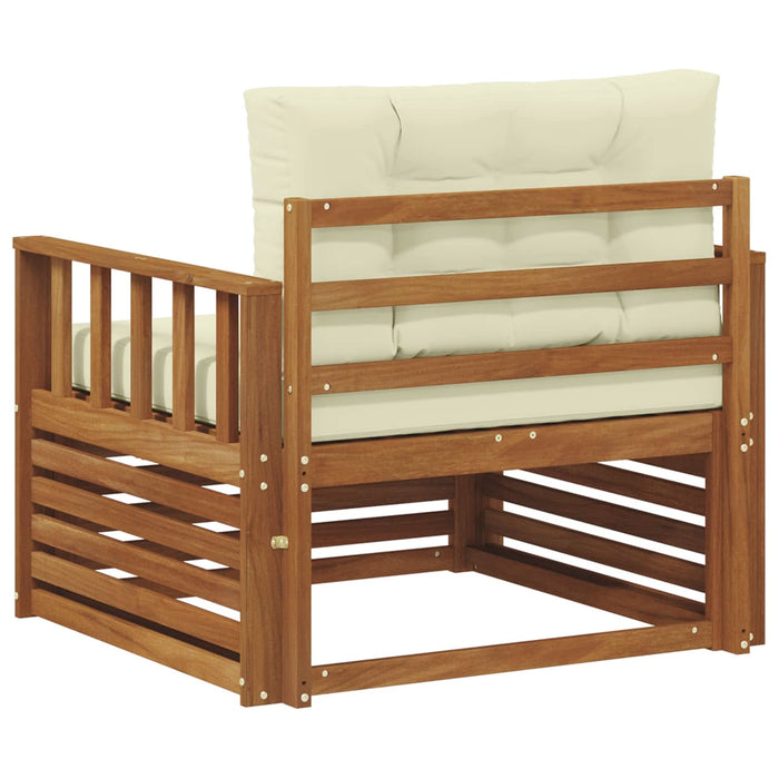 Sofa cu Brațe Lemn de acacia solid și poliester natural - WALTI WALTI