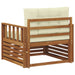 Sofa cu Brațe Lemn de acacia solid și poliester natural - WALTI WALTI