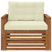 Sofa cu Brațe Lemn de acacia solid și poliester natural - WALTI WALTI