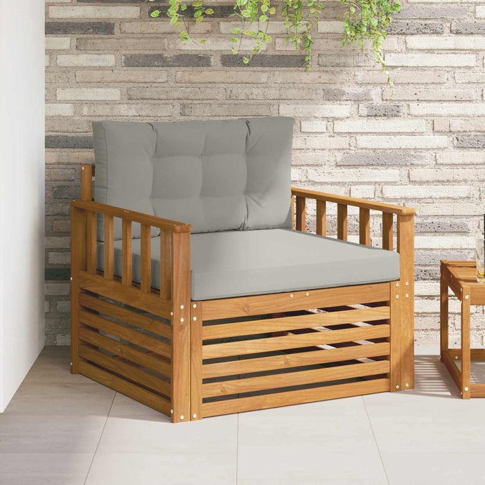 Sofa cu Brațe Lemn de acacia solid și poliester natural - WALTI WALTI