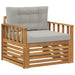 Sofa cu Brațe Lemn de acacia solid și poliester natural - WALTI WALTI