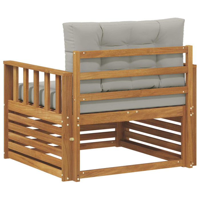 Sofa cu Brațe Lemn de acacia solid și poliester natural - WALTI WALTI