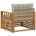 Sofa cu Brațe Lemn de acacia solid și poliester natural - WALTI WALTI