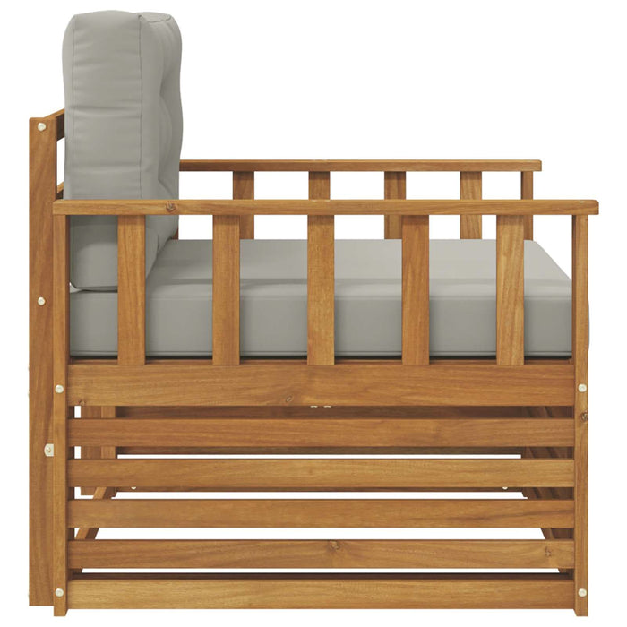 Sofa cu Brațe Lemn de acacia solid și poliester natural - WALTI WALTI