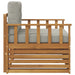 Sofa cu Brațe Lemn de acacia solid și poliester natural - WALTI WALTI
