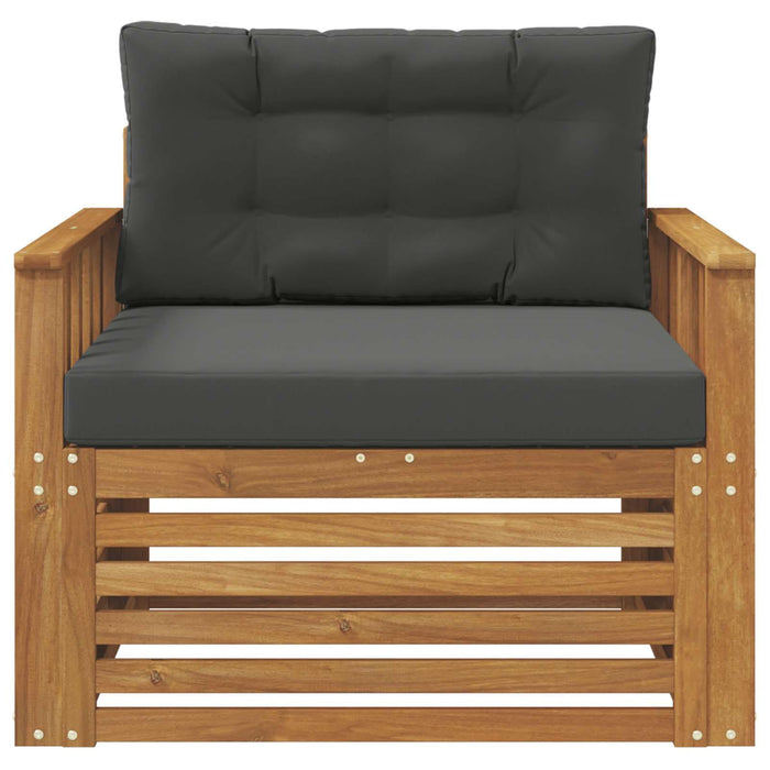 Sofa cu Brațe Lemn de acacia solid și poliester natural - WALTI WALTI