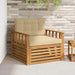 Sofa cu Brațe Lemn de acacia solid și poliester natural - WALTI WALTI