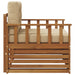 Sofa cu Brațe Lemn de acacia solid și poliester natural - WALTI WALTI