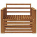 2 Bucată Sofa cu Brațe Lemn Solid de Acacia natural - WALTI WALTI